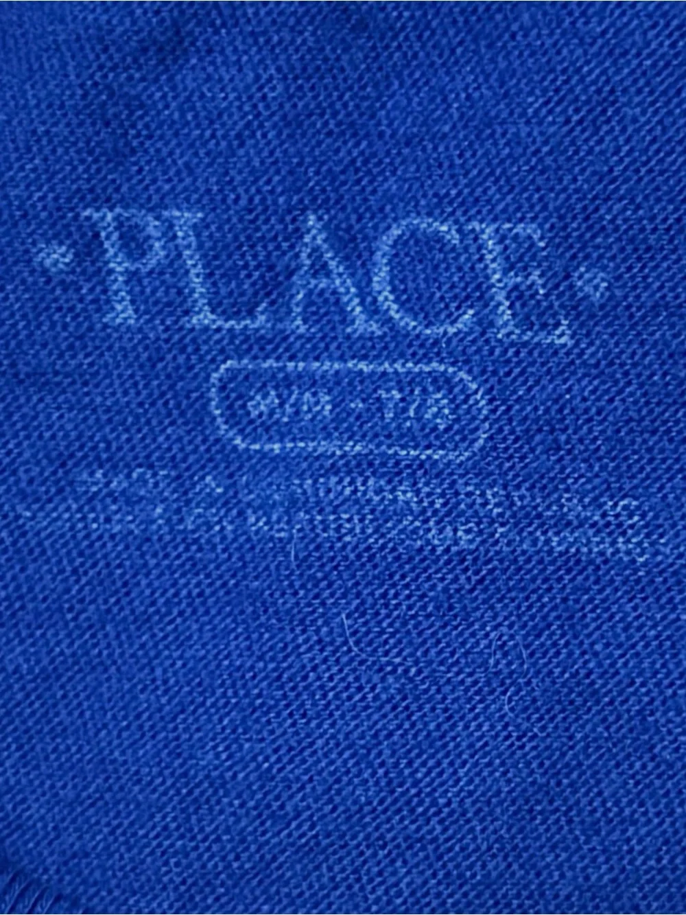 The Children’s Place Girls California Glitter Palm Tree Tee Royal Blue 7/8